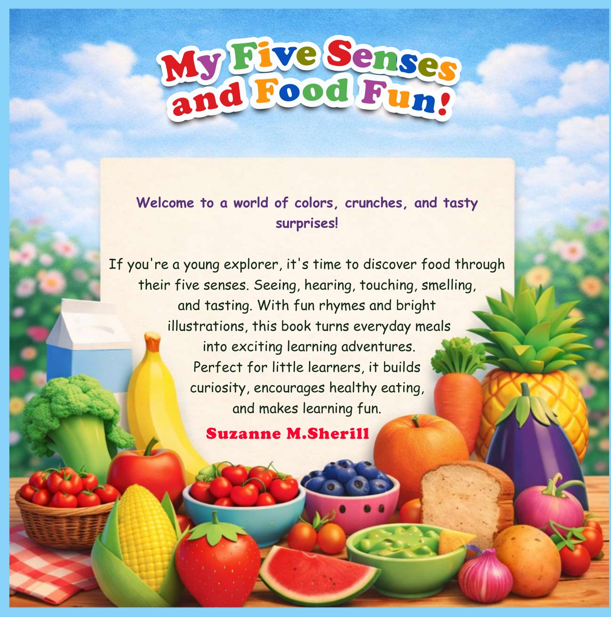 Back cover of My Five Senses and Food Fun!